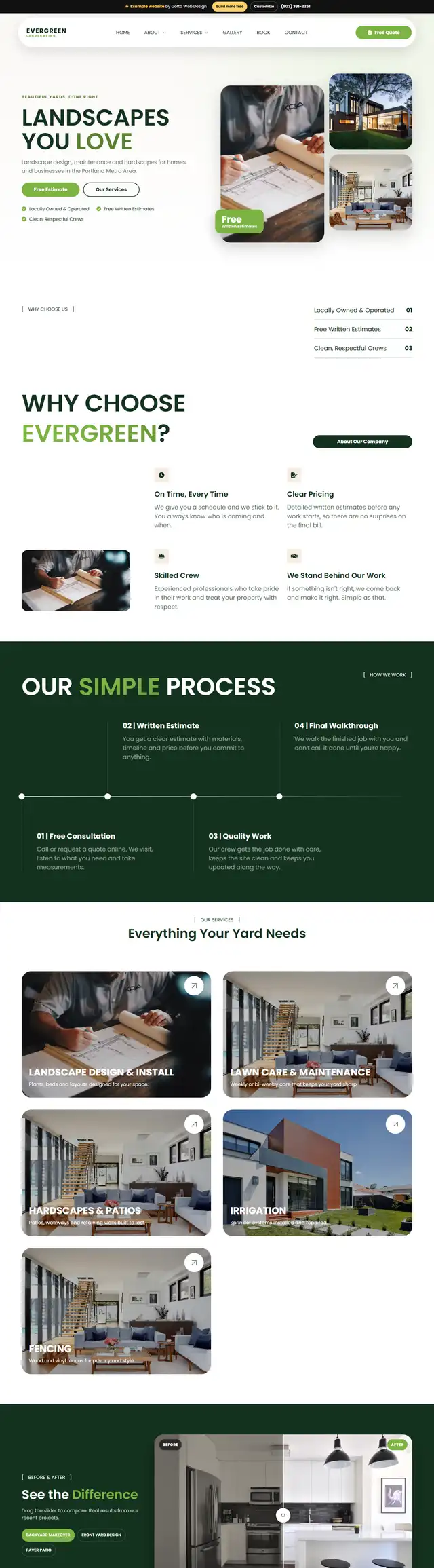 Example: Landscaping